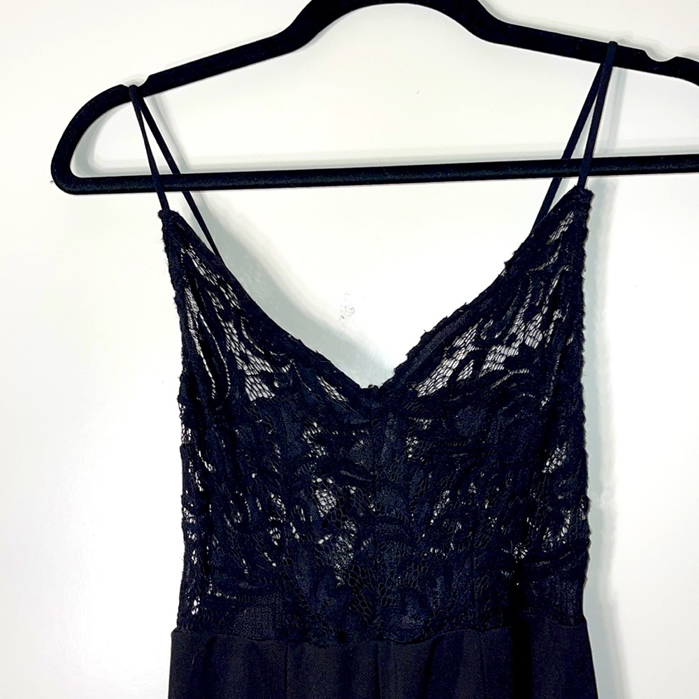 PrettyLittleThing Women’s Black Lace Jumpsuit